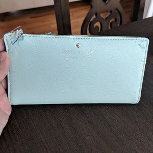 Mint color Kate Spade wallet